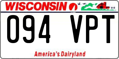 WI license plate 094VPT