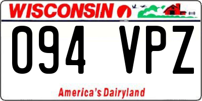 WI license plate 094VPZ
