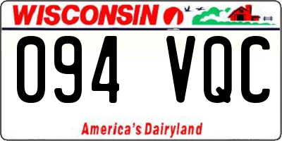 WI license plate 094VQC