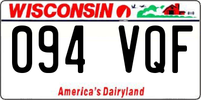 WI license plate 094VQF