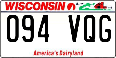 WI license plate 094VQG