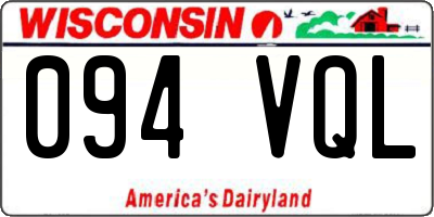 WI license plate 094VQL