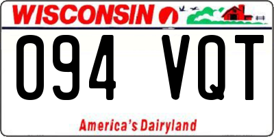 WI license plate 094VQT