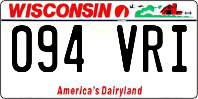 WI license plate 094VRI