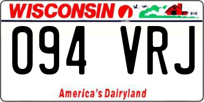 WI license plate 094VRJ