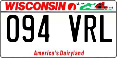 WI license plate 094VRL