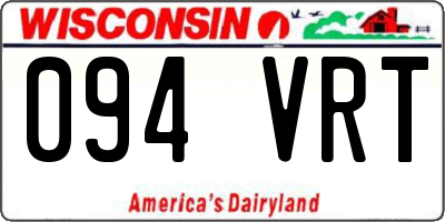 WI license plate 094VRT