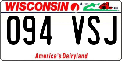 WI license plate 094VSJ