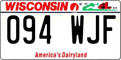 WI license plate 094WJF