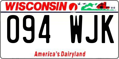 WI license plate 094WJK
