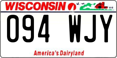 WI license plate 094WJY