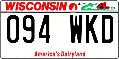 WI license plate 094WKD