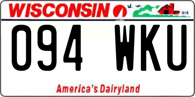 WI license plate 094WKU
