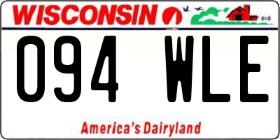 WI license plate 094WLE