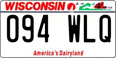 WI license plate 094WLQ