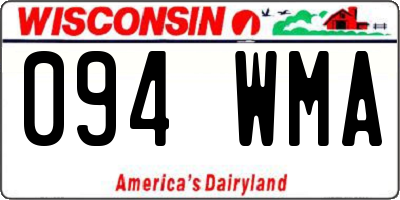 WI license plate 094WMA
