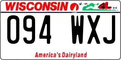 WI license plate 094WXJ