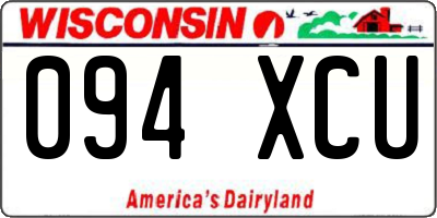 WI license plate 094XCU