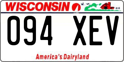 WI license plate 094XEV