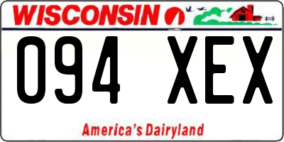 WI license plate 094XEX