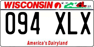 WI license plate 094XLX