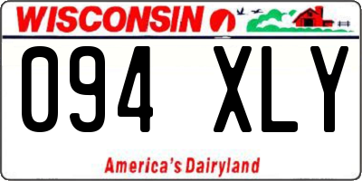 WI license plate 094XLY