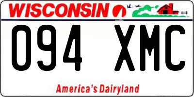WI license plate 094XMC