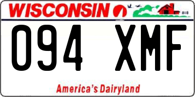 WI license plate 094XMF