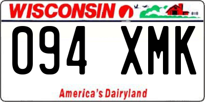 WI license plate 094XMK