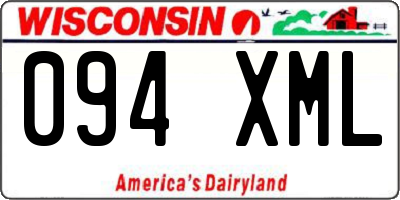 WI license plate 094XML