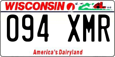 WI license plate 094XMR