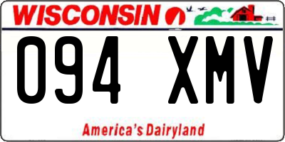 WI license plate 094XMV