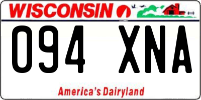 WI license plate 094XNA