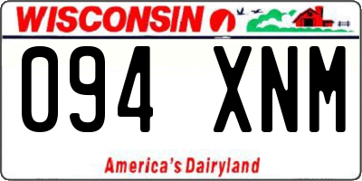 WI license plate 094XNM