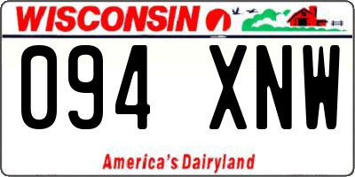 WI license plate 094XNW