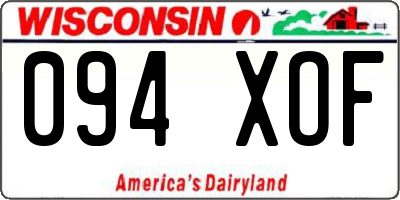 WI license plate 094XOF