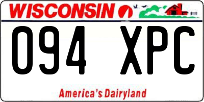 WI license plate 094XPC