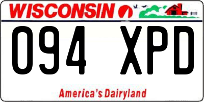 WI license plate 094XPD