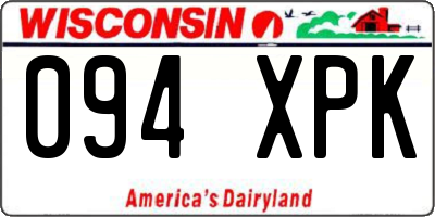WI license plate 094XPK