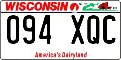 WI license plate 094XQC