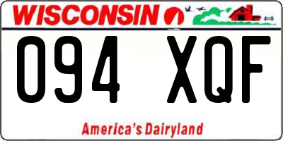 WI license plate 094XQF