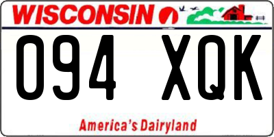 WI license plate 094XQK