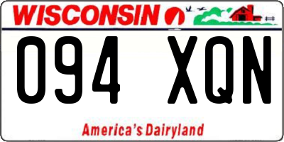 WI license plate 094XQN