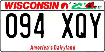 WI license plate 094XQY