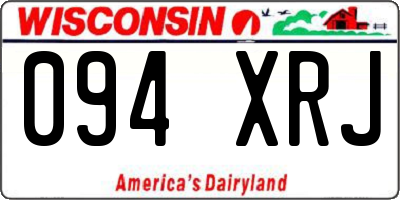 WI license plate 094XRJ