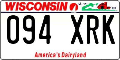 WI license plate 094XRK