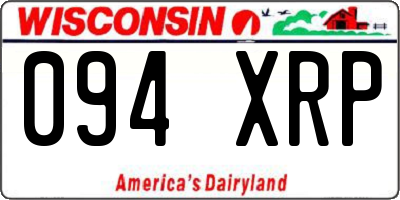WI license plate 094XRP