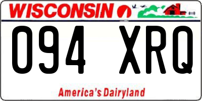 WI license plate 094XRQ
