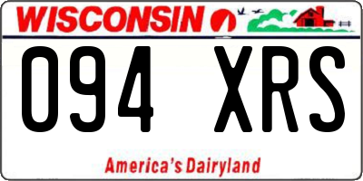 WI license plate 094XRS