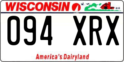 WI license plate 094XRX